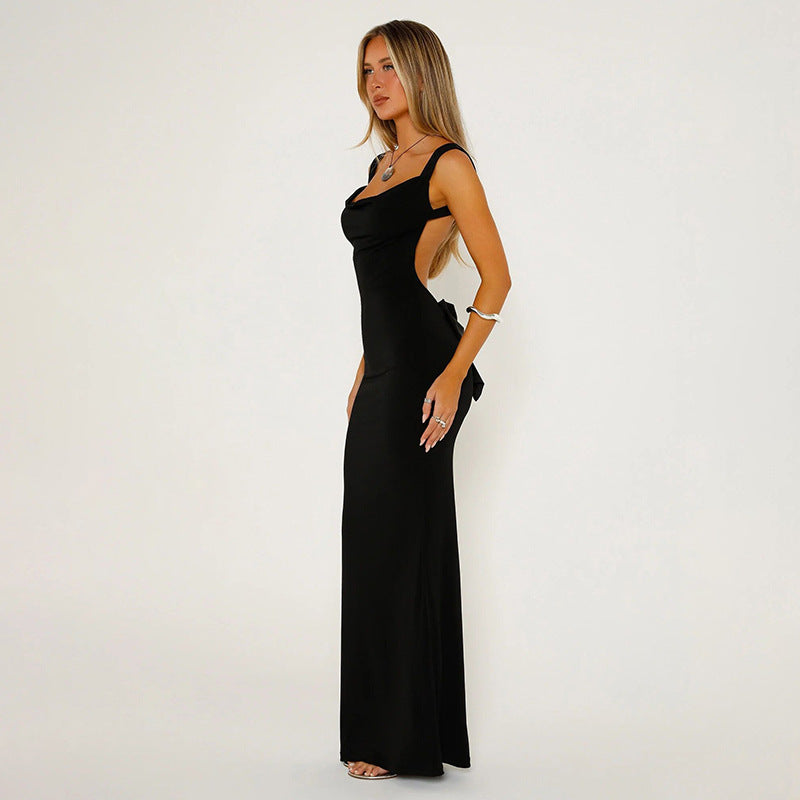 Robe longue dos ouvert élégante