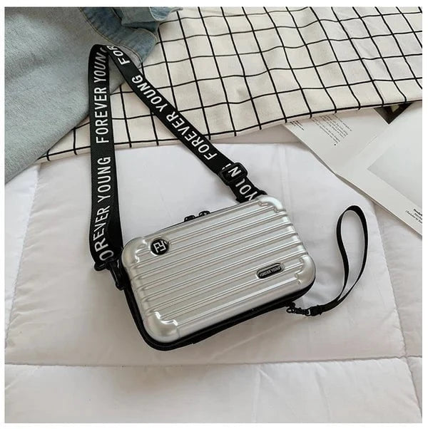 Lavinque Bags Argent / Taille Unique Sac Bandoulière Rigide | Design Moderne | Pratique et Tendance