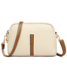 Lavinque Bags Beige Sac Bandoulière Bicolore | Noir & Camel | Élégant et Fonctionnel