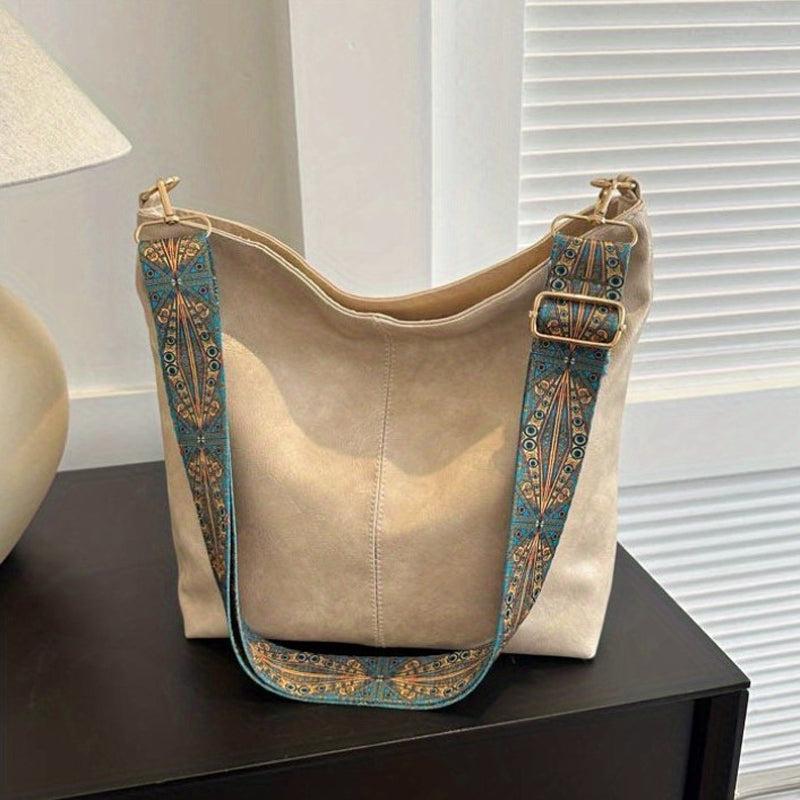 Lavinque Bags Beige Sac Bandoulière Bohème | Marron Vintage | Pratique et Original