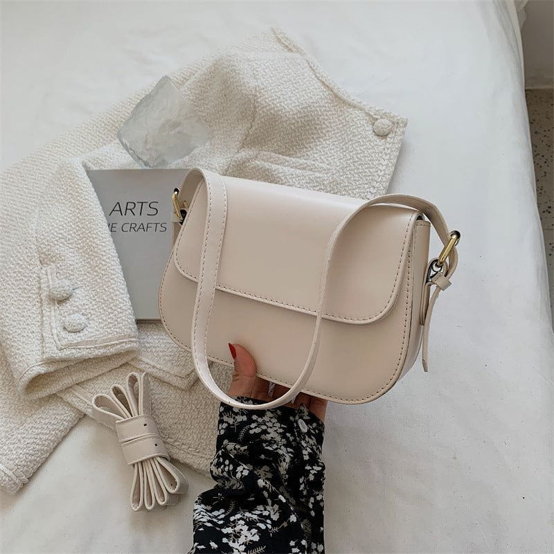Lavinque Bags Beige / Taille Unique Sac Bandoulière Élégant | Cuir Lisse | Minimaliste et Chic