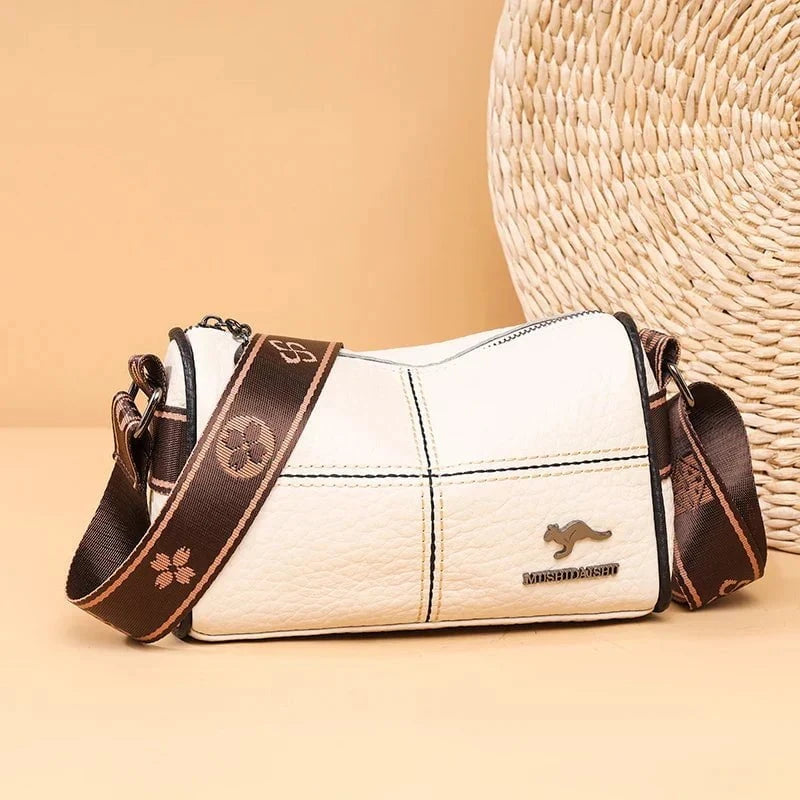 Lavinque Bags Blanc / Taille Unique Sac Bandoulière en Cuir | Élégant & Pratique | Mode Polyvalente