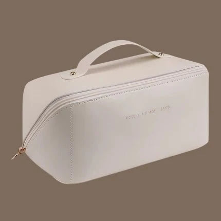 Lavinque Bags Blanc / Taille Unique Trousse de Maquillage | Grande Capacité | Élégance Minimaliste