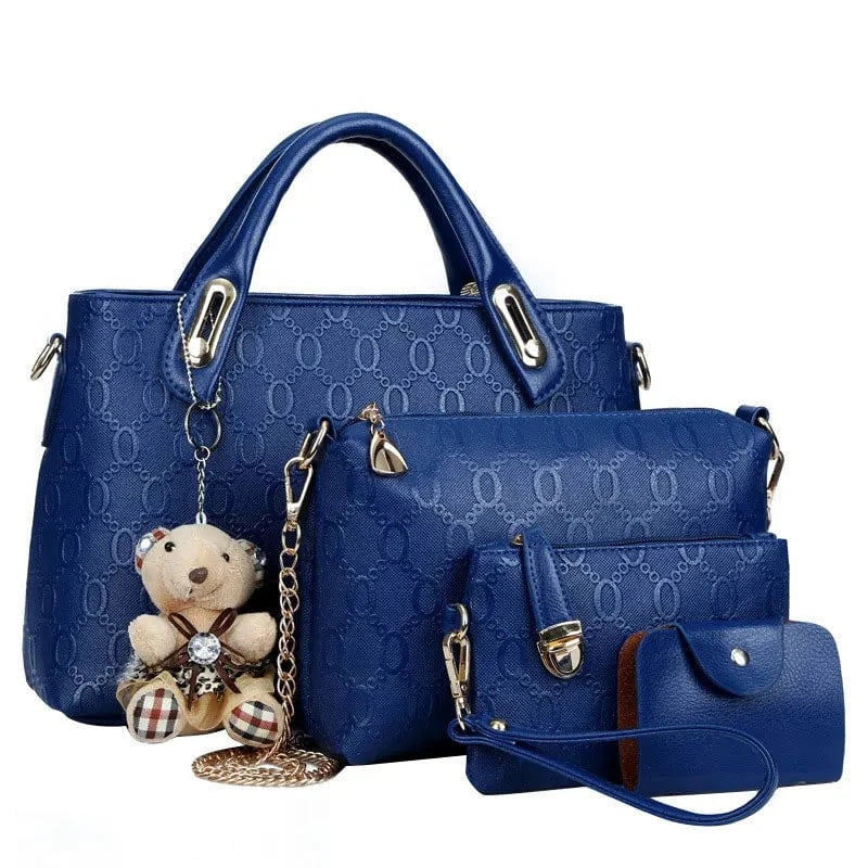 Lavinque Bags Bleu Marine Ensemble de Sacs à Main | 4 Pièces | Élégance & Polyvalence