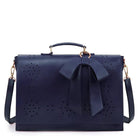 Lavinque Bags Bleu Marine Sac à Main Décor Nœud | Marron Chocolat | Féminin, Chic et Original