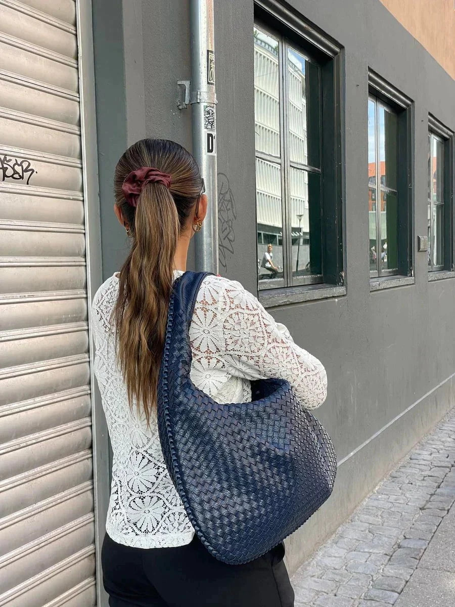 Lavinque Bags Bleu Marine Sac Hobo Cuir | Élégant | Souple et Tendance