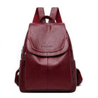 Lavinque Bags Bordeaux Sac à Dos Élégant | Cuir PU | Pratique et Moderne