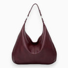 Lavinque Bags Bourgogne / Taille Unique Sac Hobo en Cuir Souple | Élégant | Spacieux et Polyvalent
