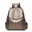 Lavinque Bags Bronze Sac à Dos Élégant | Cuir PU | Pratique et Moderne