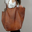 Lavinque Bags Cabas Minimaliste avec Pochette | Marron Taupe | Élégant et Fonctionnel