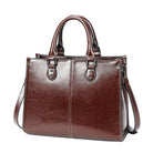 Lavinque Bags Café Sac Cabas Business Élégant | Marron Cognac | Structuré et Professionnel