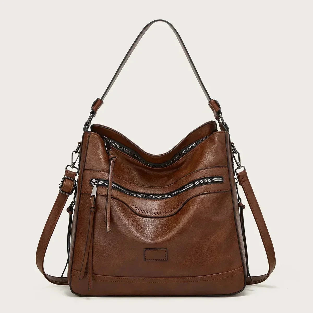 Lavinque Bags Café Sac Épaule Souple | Cuir PU | Décontracté et Spacieux