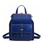 Lavinque Bags Cobalt Sac à Dos Élégant à Fermoir Métallique | Rouge Bordeaux | Charme Rétro & Fonctionnalité