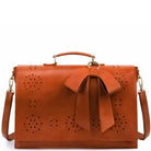 Lavinque Bags Cognac Sac à Main Décor Nœud | Marron Chocolat | Féminin, Chic et Original