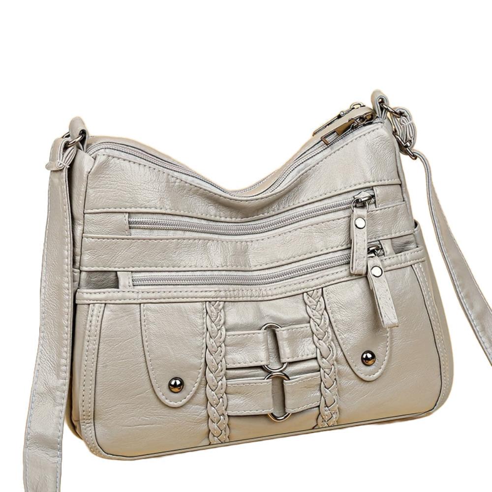 Lavinque Bags Gris Sac Bandoulière Noir | Multi-Poches | Pratique et Urbain