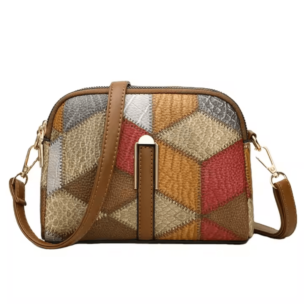 Lavinque Bags Gris Sac Bandoulière Patchwork | Multicolore | Artistique et Tendance