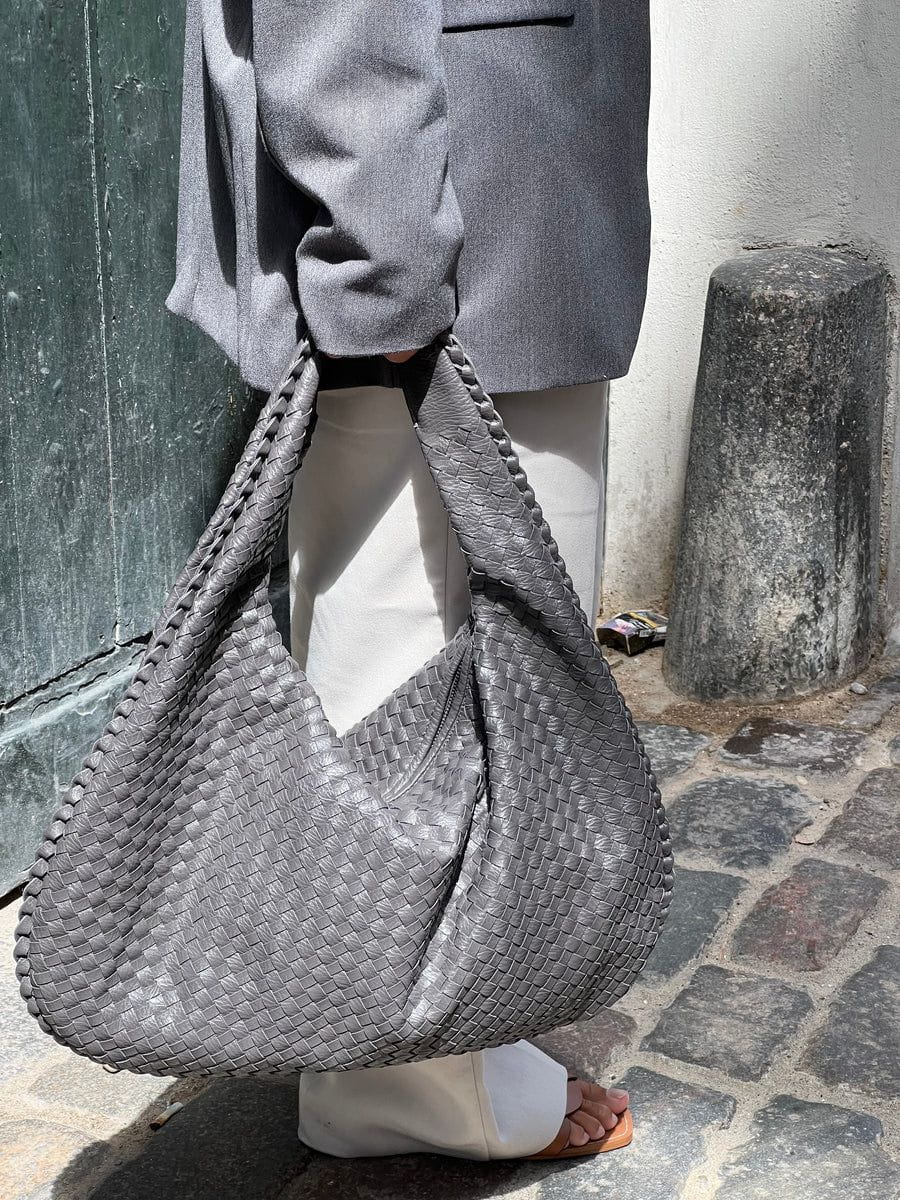 Lavinque Bags Gris Sac Hobo Cuir | Élégant | Souple et Tendance