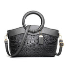 Lavinque Bags Gris / Taille Unique Sac à Main Élégant | Cuir Style Croco | Chic & Sophistiqué