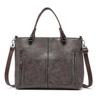 Lavinque Bags Gris / Taille Unique Sac Cabas | Cuir Synthétique & Multiples Poches | Élégance & Fonctionnalité