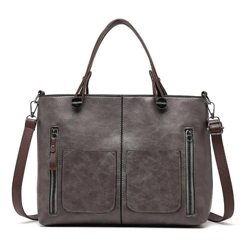 Lavinque Bags Gris / Taille Unique Sac Cabas | Cuir Synthétique & Multiples Poches | Élégance & Fonctionnalité