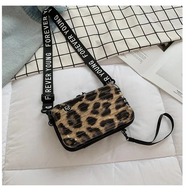 Lavinque Bags Imprimé léopard / Taille Unique Sac Bandoulière Rigide | Design Moderne | Pratique et Tendance