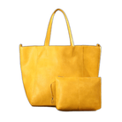 Lavinque Bags Jaune Cabas Minimaliste avec Pochette | Marron Taupe | Élégant et Fonctionnel