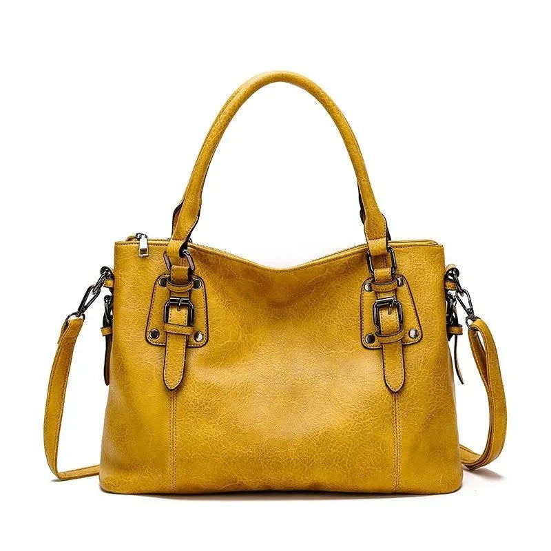 Lavinque Bags Jaune / Taille Unique Sac à main en cuir vintage | Sac | Élégance et praticité