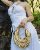 Lavinque Bags L'or / Taille Unique Sac à Main Sculptural | Design Unique | Élégance et Raffinement