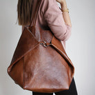 Lavinque Bags Marron Cabas Minimaliste avec Pochette | Marron Taupe | Élégant et Fonctionnel