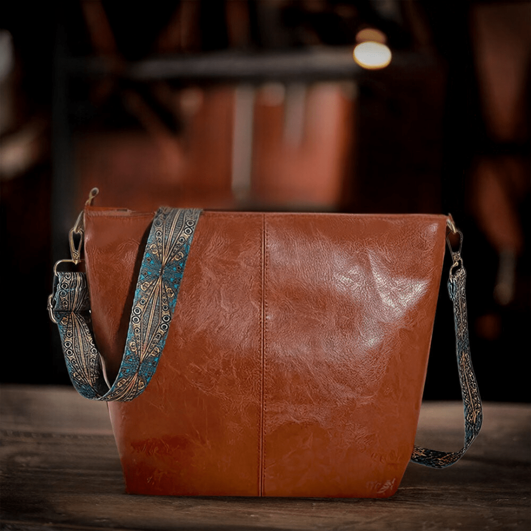 Lavinque Bags Marron Clair Sac Seau | Marron & Bandoulière Bohème | Spacieux & Stylé