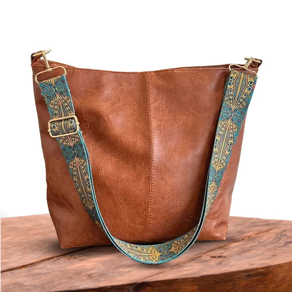 Lavinque Bags Marron Clair Sac Seau | Marron & Bandoulière Bohème | Spacieux & Stylé