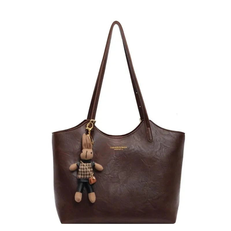 Lavinque Bags Marron foncé Sac Cabas Élégant | Cuir Synthétique | Spacieux et Chic