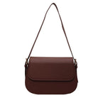 Lavinque Bags Marron foncé / Taille Unique Sac Bandoulière Élégant | Cuir Lisse | Minimaliste et Chic