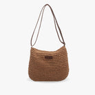 Lavinque Bags Marron Sac à Épaule en Rotin Tressé | Élégance Bohème | Léger & Polyvalent