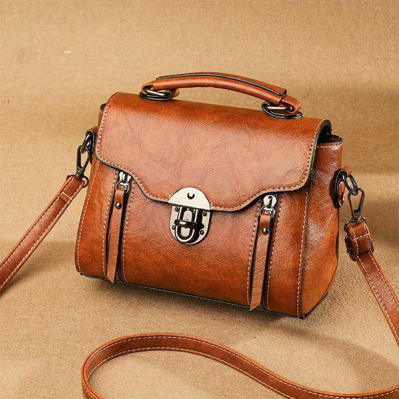 Lavinque Bags Marron Sac Bandoulière Élégant | Cuir PU | Compact et Chic