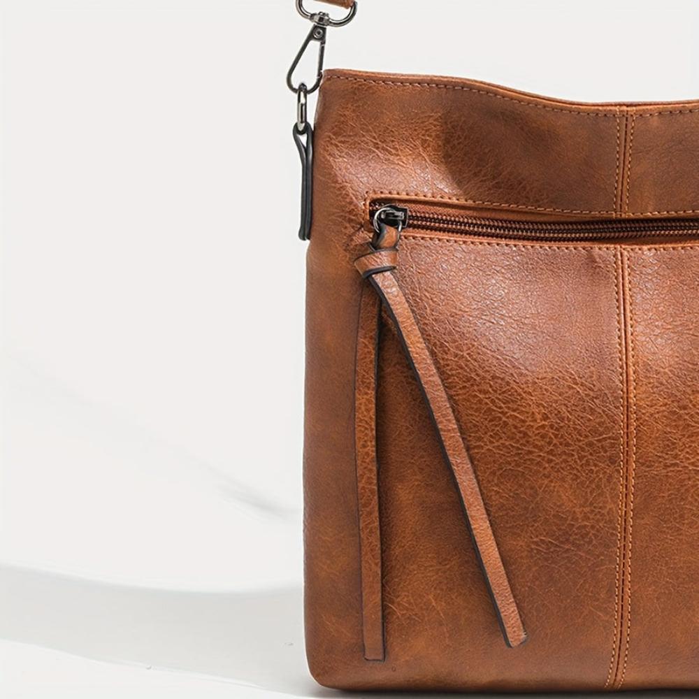 Lavinque Bags Marron Sac Bandoulière Plat | Marron | Minimaliste & Fonctionnel