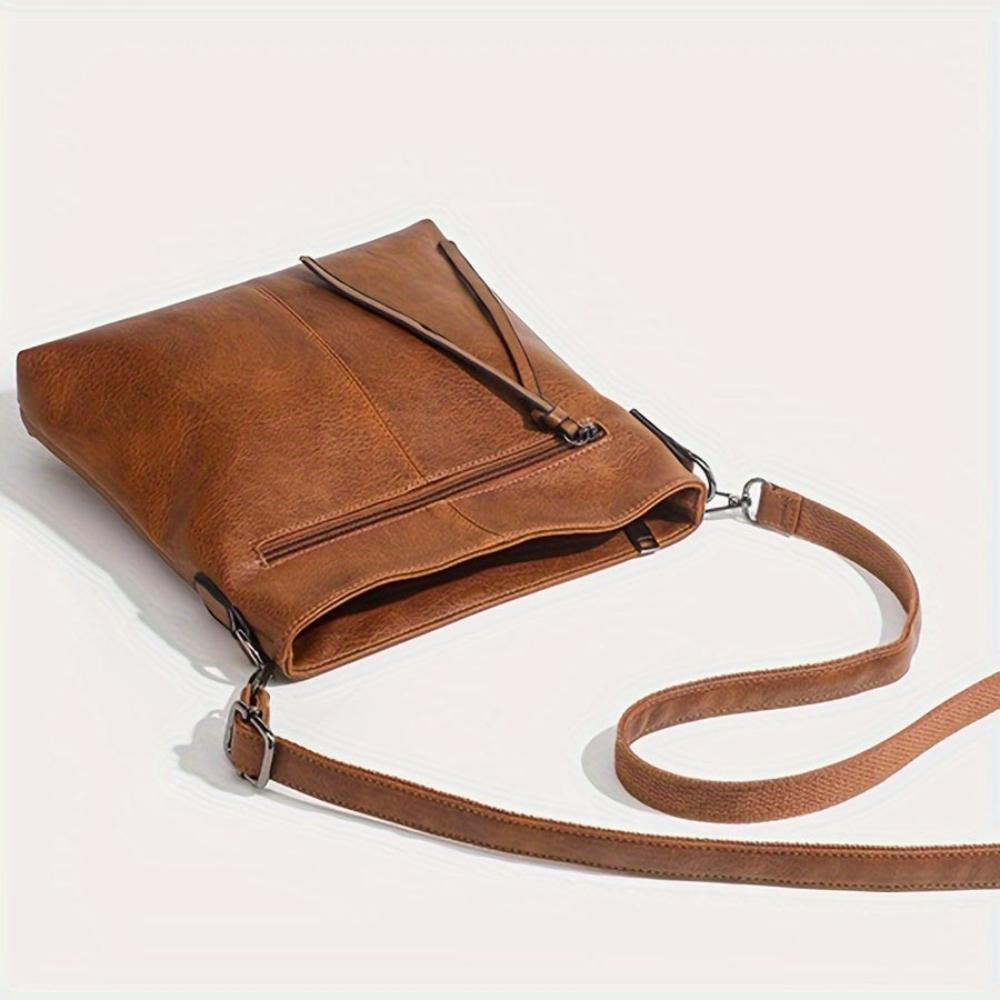 Lavinque Bags Marron Sac Bandoulière Plat | Marron | Minimaliste & Fonctionnel
