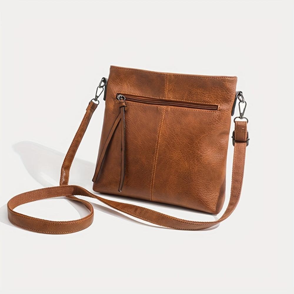 Lavinque Bags Marron Sac Bandoulière Plat | Marron | Minimaliste & Fonctionnel