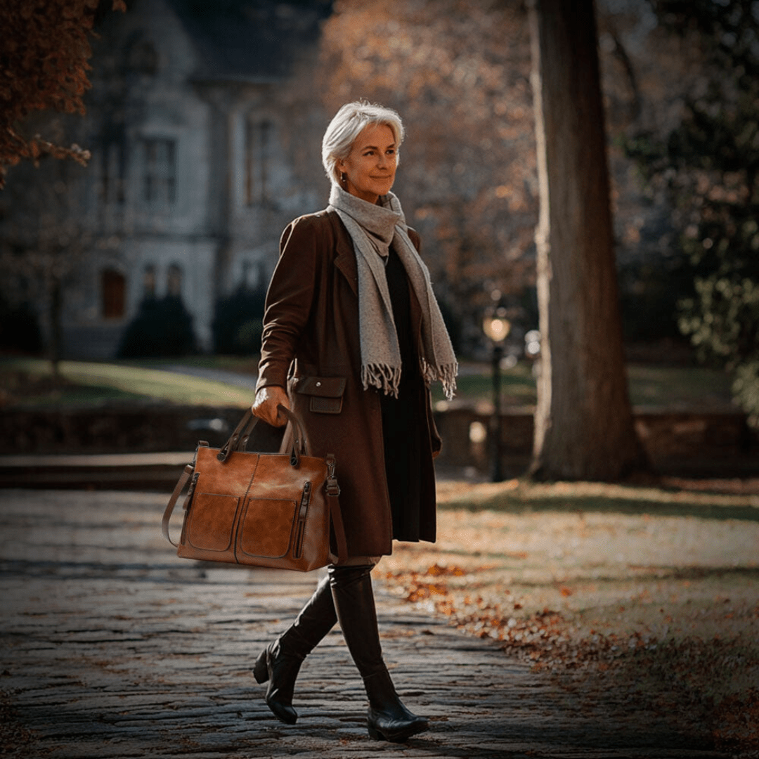 Lavinque Bags Marron Sac Cabas | Marron | Élégant & Multi-poches