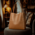 Lavinque Bags Marron Sac Épaule Structuré | Camel | Élégance Intemporelle et Praticité
