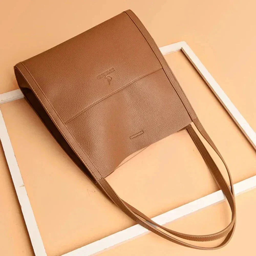 Lavinque Bags Marron Sac Épaule Structuré | Camel | Élégance Intemporelle et Praticité