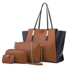 Lavinque Bags Marron Set de Sacs 4 Pièces | Bleu Poudré & Blanc | Élégance Polyvalente
