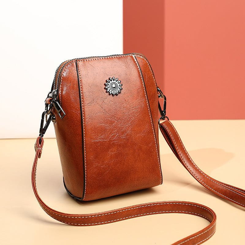 Lavinque Bags Marron / Taille Unique Sac bandoulière compact | Noir | Élégance et fonctionnalité