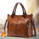 Lavinque Bags Marron / Taille Unique Sac Cabas | Cuir Synthétique & Multiples Poches | Élégance & Fonctionnalité