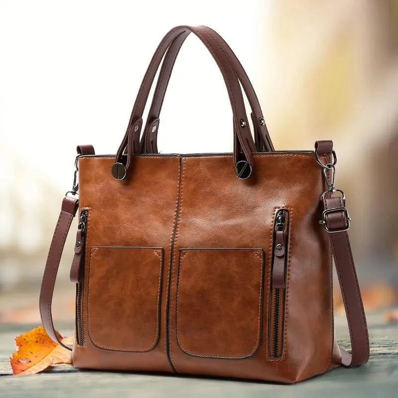 Lavinque Bags Marron / Taille Unique Sac Cabas | Cuir Synthétique & Multiples Poches | Élégance & Fonctionnalité