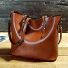 Lavinque Bags Marron / Taille Unique Sac Cabas Élégant | Cuir Synthétique & Bandoulière Ajustable | Chic & Fonctionnel