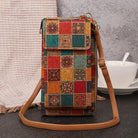 Lavinque Bags Médiéval Mini Sac à Bandoulière | Motif Fleuri Bohème | Léger et Pratique