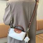 Lavinque Bags Mini Sac à Main Chic | Bleu Marine & Marron | Élégant et Compact