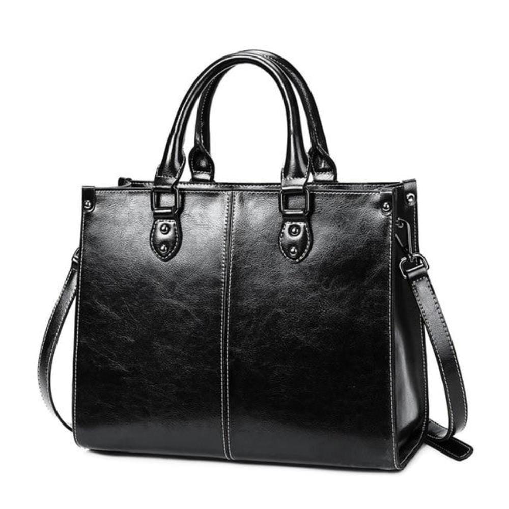 Lavinque Bags Minuit Sac Cabas Business Élégant | Marron Cognac | Structuré et Professionnel