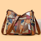 Lavinque Bags Mosaïque Sac Bandoulière Patchwork | Cuir PU Multicolore | Original et Fonctionnel